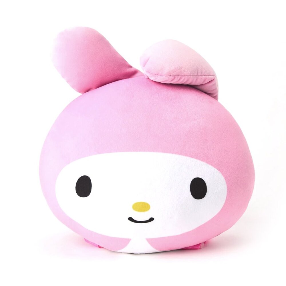 NWT SANRIO My Melody Hello Kitty Squishee Cloud Pink Plush Pillow Backpack